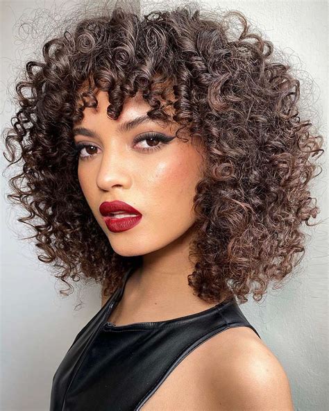 28 Most Popular Ways to Get Curly Hair with Bangs Right Now