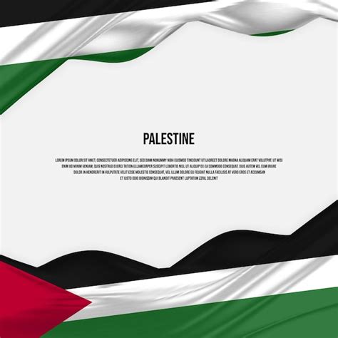 Premium Vector | Palestine flag design. Waving Palestinian flag made of ...