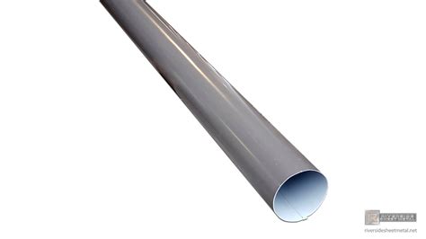 Plain round aluminum gutter downspout - 2", 3", 4", 5", 6" and custom sizes