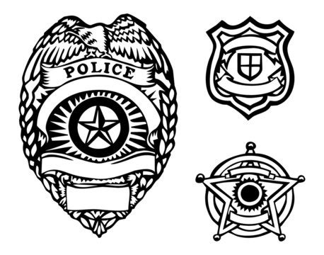 Blank Cop Badge Clipart