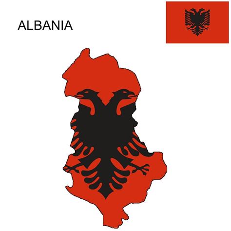 Albania Flag Map and Meaning | Mappr