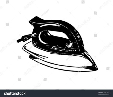 Iron 1 Retro Clip Art Stock Vector (Royalty Free) 59881567 | Shutterstock