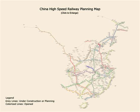 China High Speed Rail Map, 2019 China Railway Map, PDF Download