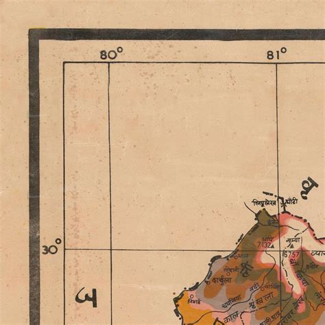 Old Map of Nepal 19th Century Map Rare Fine Reproduction | Etsy