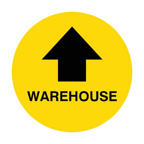 Warehouse Arrow Floor Sticker | Safety-Label.co.uk