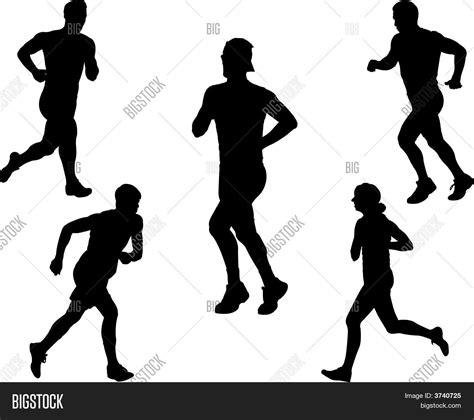 People Running Vector Vector & Photo (Free Trial) | Bigstock