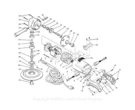 Milwaukee 5450 (Serial 100-60000) Polisher Parts Parts Diagram for 7" POLISHER