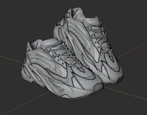 Yeezy 700 V2 Inertia - 3D Model by bpanch