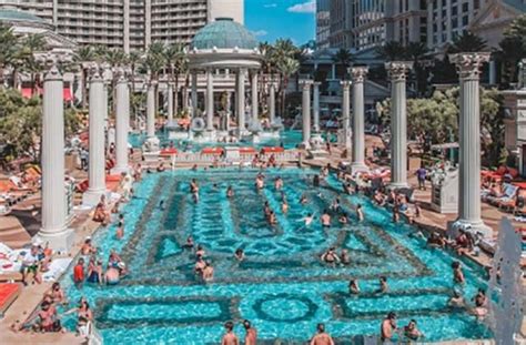 Caesars Palace Pool | Cabanas & Daybeds | Hours & Photos | Las Vegas