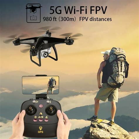 GPS Drone With Camera 1080P HD 5G Wifi FPV Quadrocopter RC Auto Follow ...