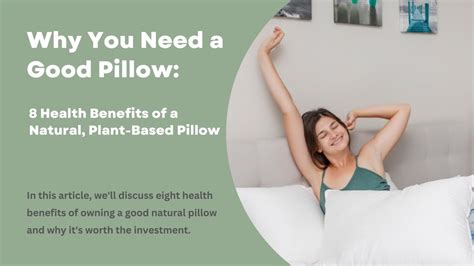 8 Health Benefits of a Natural, Vegan Pillow – Sweet Zzz Official