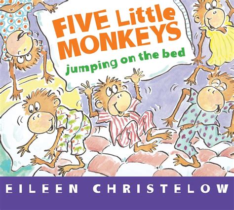 Five Little Monkeys Jumping On The Bed Board Book - Grandrabbit's Toys in Boulder, Colorado