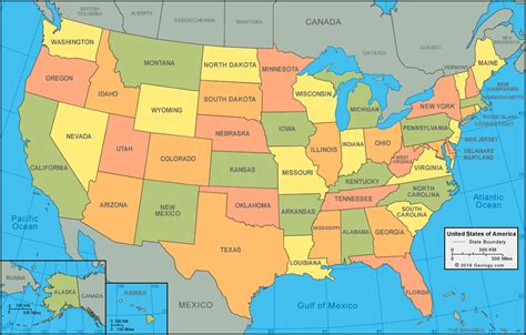 Pic Of United States Map - When Is Fall 2024