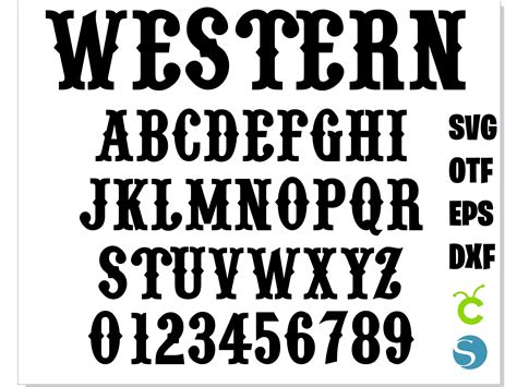 Rustic Western Font for Cricut