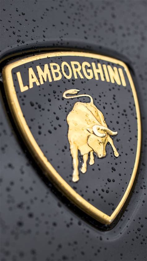 Lamborghini Logo Close up iPhone 8 Wallpapers Free Download