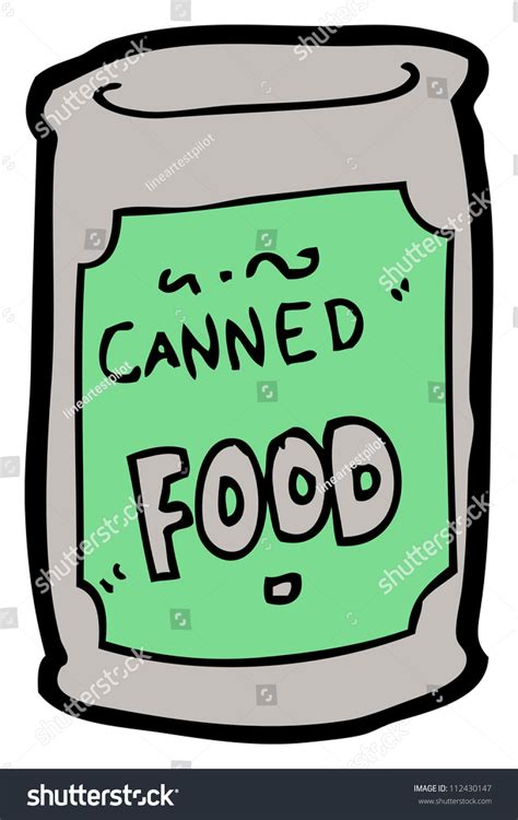 Canned Food Cartoon Stock Illustration 112430147 - Shutterstock