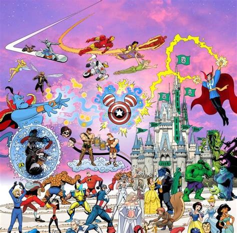 Geek-tastic.com: The Ultimate Disney/Marvel Crossover Poster