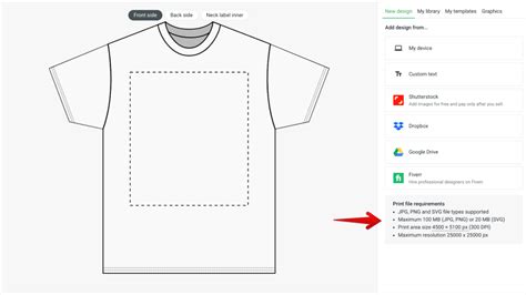 T-Shirt Design Size and Placement Tips – Printify Guide