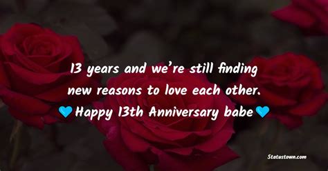 13 years together and we’re feeling fine. Happy Anniversary - 13th ...