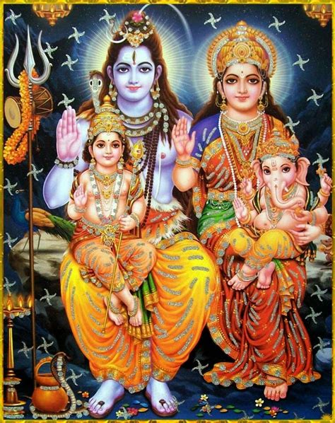 Shiva Parvati Ganesha Muruga Image