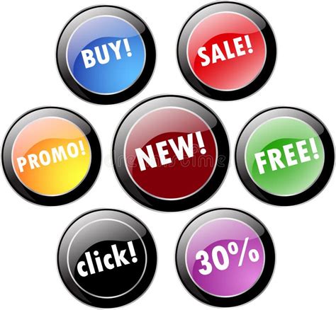 Promotional Stickers Royalty Free Stock Image - Image: 9884236