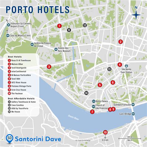 PORTO HOTEL MAP