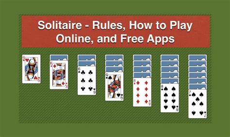 Solitaire – Rules, How to Play Online and Free Apps