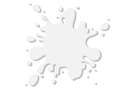 White Paint Splash. Milk Splatter. Blank Graphic by microvectorone · Creative Fabrica