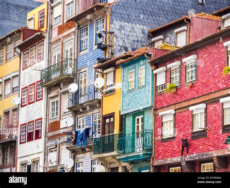 Colorful architecture in the Old Town of Porto in Portugal Stock Photo - Alamy