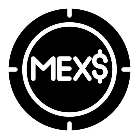 mexican peso coin icon vector graphic illustration for web, UI and App ...