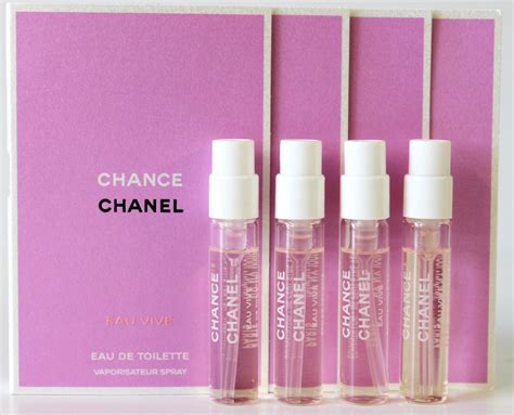 CHANEL CHANCE EAU VIVE EDT .06OZ 2ML X 4 PERFUME SPRAY MINI SAMPLE VIAL SET LOT - Women