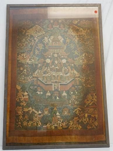 Framed Tibetan Buddhist Mandala