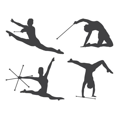 Baton Twirling Silhouette, Twirling , Sport Baton Silhouette 35973660 Vector Art at Vecteezy