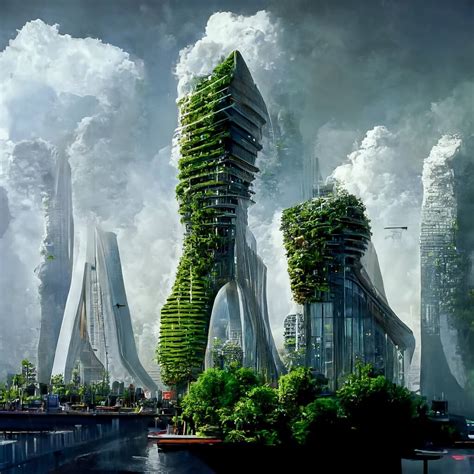 AI-generated Future Cities by Manas Bhat|Futuristic