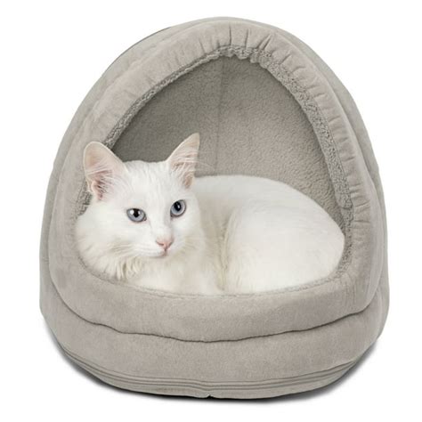 FurHaven Pet Hood Bed | Terry & Suede Hood Pet Bed for Dogs & Cats ...