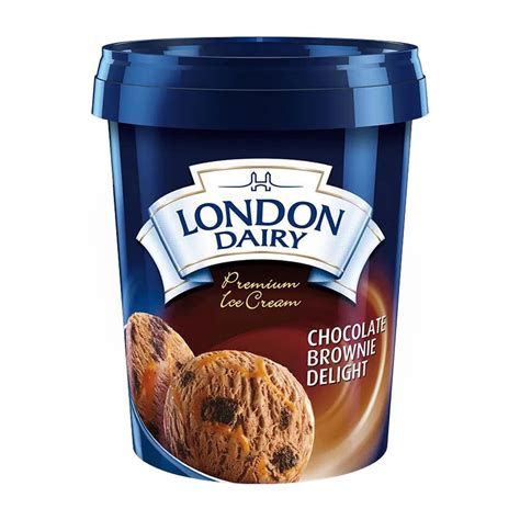 Purchase London Dairy Chocolate Brownie Delight Ice Cream, 500ml Online at Best Price in ...