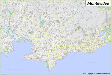 Montevideo Map | Uruguay | Detailed Maps of Montevideo