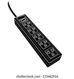 Plug Sockets Silhouette Vector Stock Vector (Royalty Free) 175462916 ...