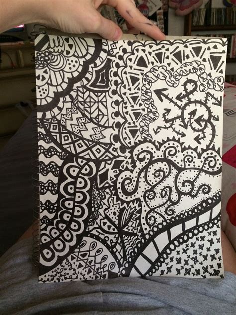 Sharpie Artwork Zentangle Design Sharpie Artwork, Doodles Zentangles, Cute Pattern, Markers, Pen ...