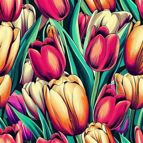 Premium AI Image | Spring Bouquet of Tulips