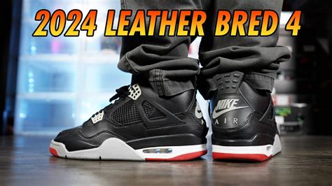 2024 LEATHER AIR JORDAN REIMAGINED 'BRED' 4 - YouTube