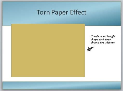 How to create a torn paper effect in PowerPoint 2010