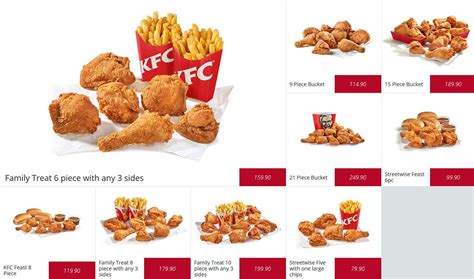 KFC Menu Prices & Specials