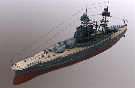 Navio de guerra do USS Arizona Modelo 3D $20 - .fbx .obj .unknown - Free3D