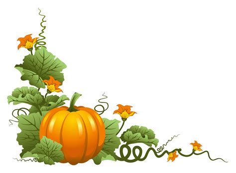 Pumpkin Decor PNG Clipart | Pumpkin decorating, Pumpkin art, Clip art borders