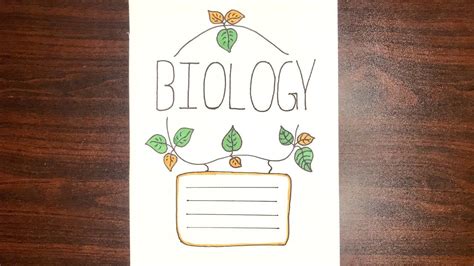 Biology Project Cover Page Design Ideas | Cover Page Designs - YouTube | Book cover page design ...