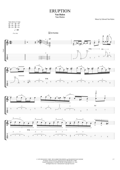 Eruption by Van Halen - Full Score Guitar Pro Tab | mySongBook.com