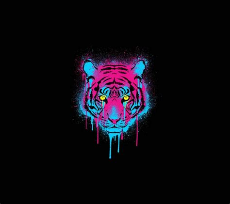 Neon Tiger Wallpapers - Top Free Neon Tiger Backgrounds - WallpaperAccess