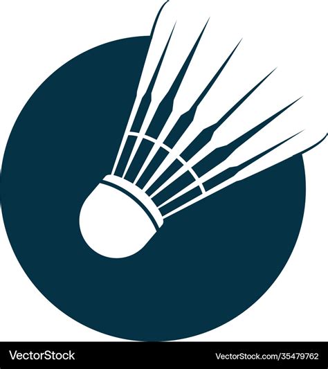 Badminton shuttlecock icon Royalty Free Vector Image