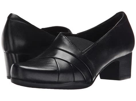 Clarks Leather Women's Rosalyn Adele Pumps Shoes in Black Leather ...